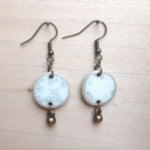 Boucles d'oreilles Hélène, faites à la main en France